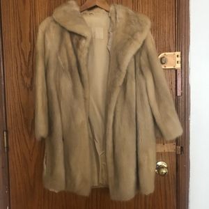 Blond Mink Car Coat